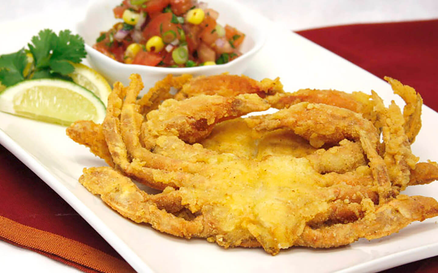 Corn-Dusted Soft-Shell Crab
