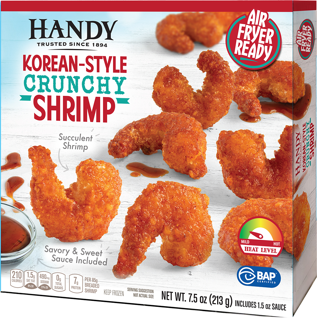 handy korean style crunchy shrimp product box