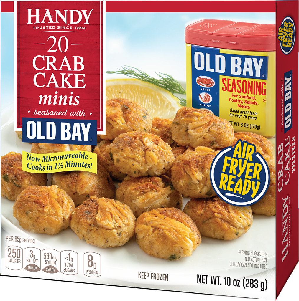 handy old bay crab cake minis product box
