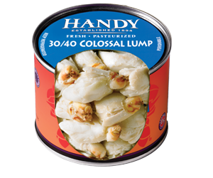 30/40 Colossal Lump Pelagicus crab meat (#4002000) | Handy Crab