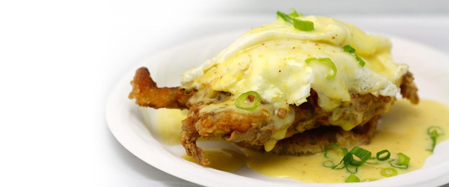 Soft Shell Crab Eggs Benedict