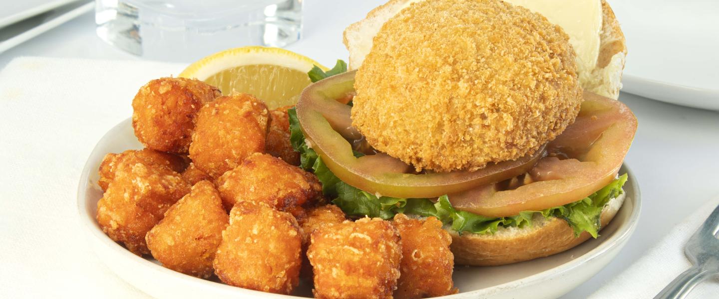 Crabless Cake Sandwich