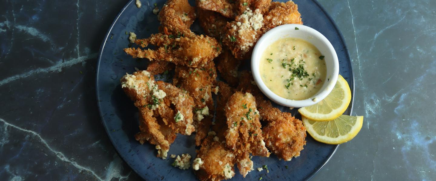 Garlic Parm Crab Wings
