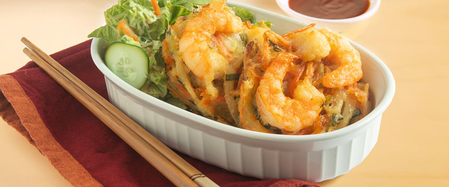 bird's nests and salad