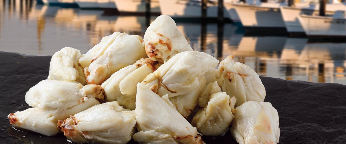 30/40 Colossal Lump Pelagicus crab meat (#4002000) | Handy Crab