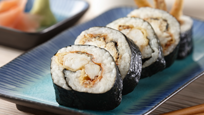 Kimchi Soft Crab Spider Roll Recipe