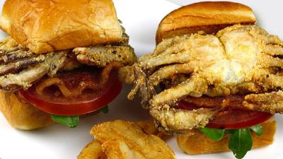 Chimichurri Soft Shell Crabs BLT