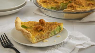 Crab Cake Quiche