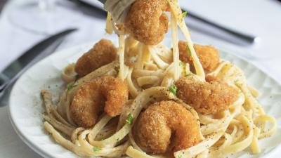 OB Shrimp Carbonara