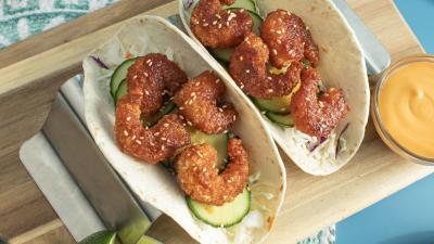 Korean Shrimp Tacos