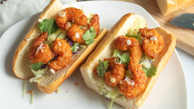 Hot Honey Shrimp Bahn Mi