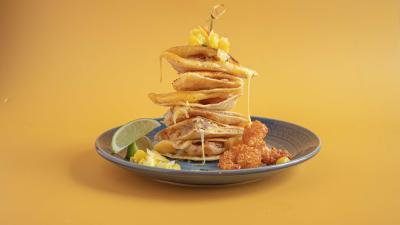 Hot Honey Shrimp Quesadilla