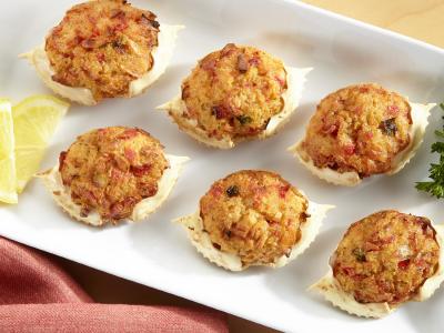Stuffed imperial crab shells