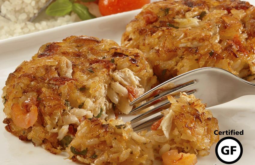 Gluten Free Crab & Shrimp Risotto Cakes