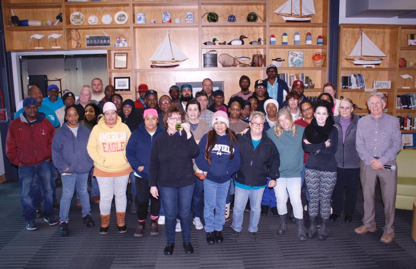 Handy employees pictured in Crisfield, MD.